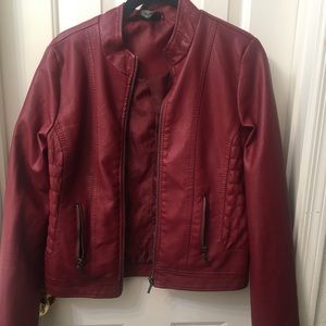 Faux leather jacket